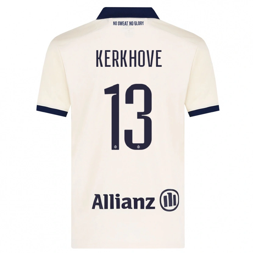 Danxen Kvinder Angel Kerkhove #13 Beige Sort Udebane Spillertrøjer 2026/27 Trøje T-Shirt