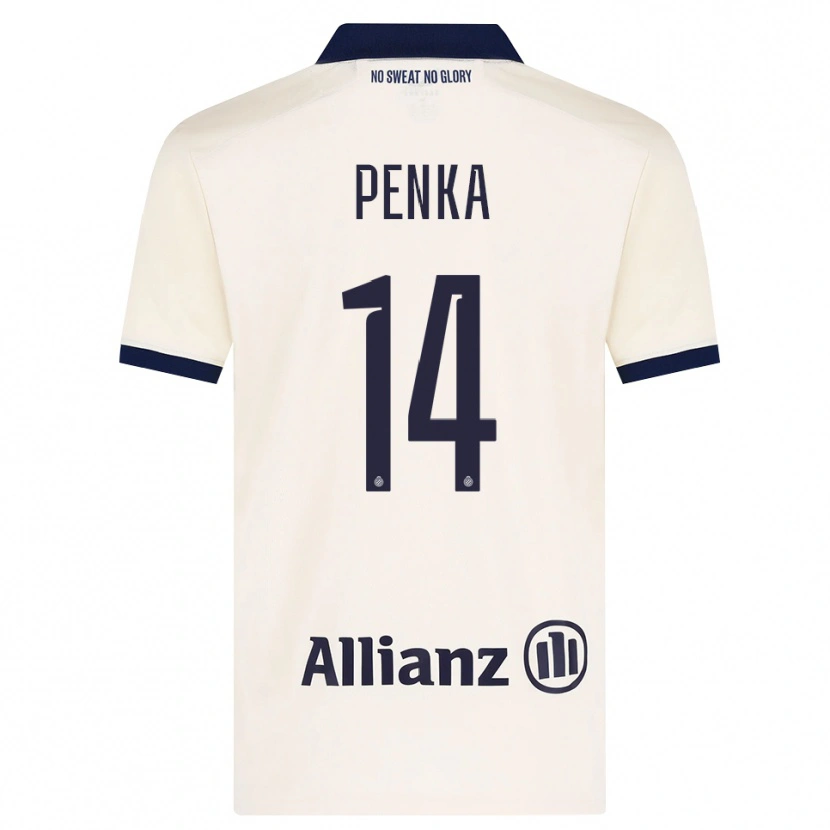 Danxen Kvinder Godfried Penka #14 Beige Sort Udebane Spillertrøjer 2026/27 Trøje T-Shirt