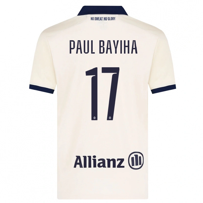Danxen Kvinder Jean-Paul Bayiha #17 Beige Sort Udebane Spillertrøjer 2026/27 Trøje T-Shirt