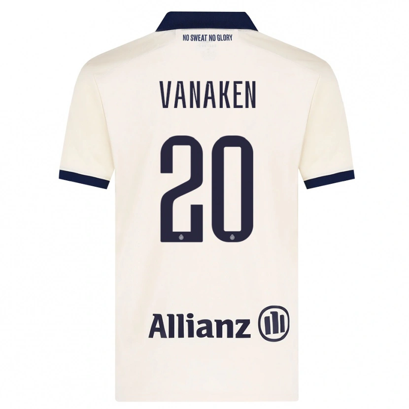 Danxen Kvinder Hans Vanaken #20 Beige Sort Udebane Spillertrøjer 2026/27 Trøje T-Shirt