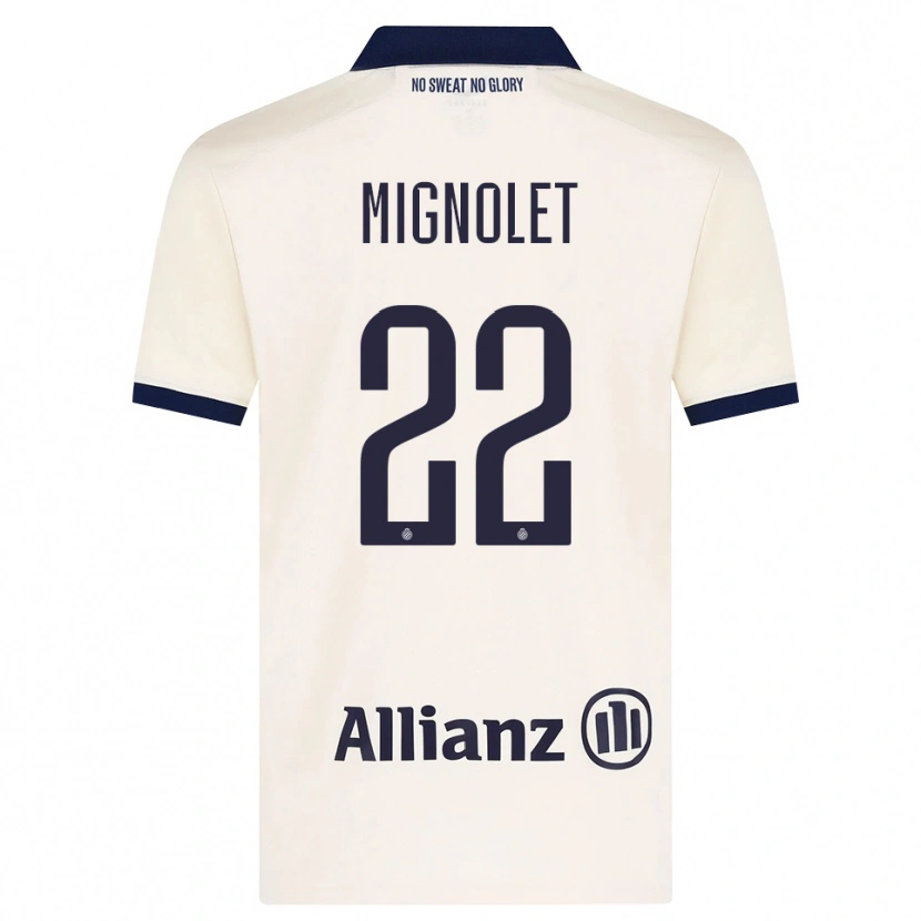Danxen Kvinder Simon Mignolet #22 Beige Sort Udebane Spillertrøjer 2026/27 Trøje T-Shirt
