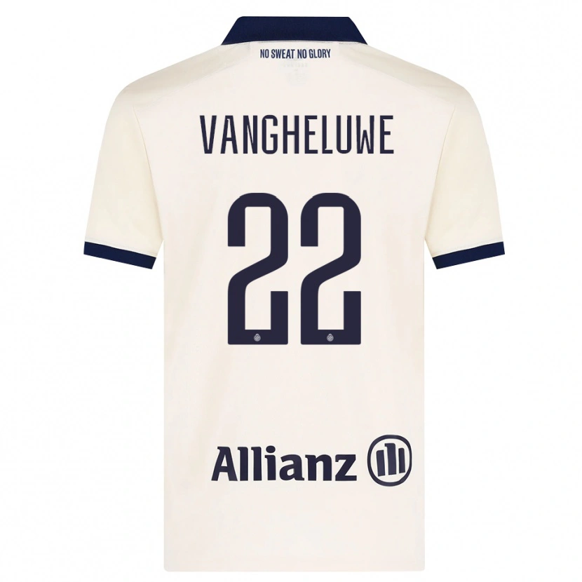 Danxen Kvinder Jody Vangheluwe #22 Beige Sort Udebane Spillertrøjer 2026/27 Trøje T-Shirt