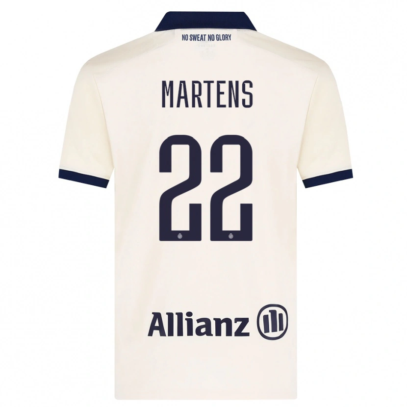Danxen Kvinder Quinze Martens #22 Beige Sort Udebane Spillertrøjer 2026/27 Trøje T-Shirt