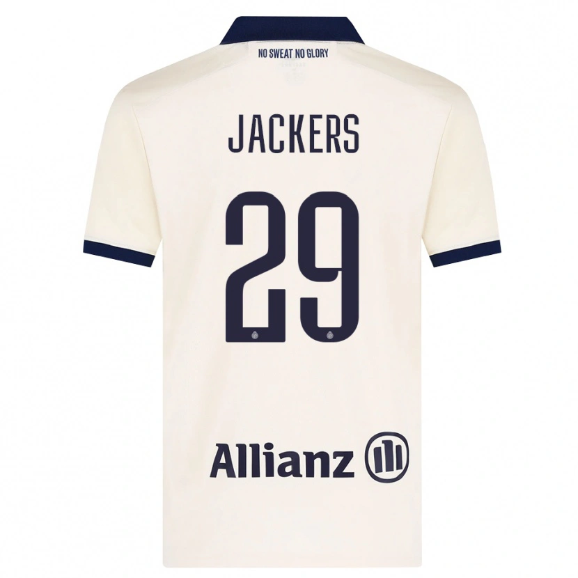 Danxen Kvinder Nordin Jackers #29 Beige Sort Udebane Spillertrøjer 2026/27 Trøje T-Shirt