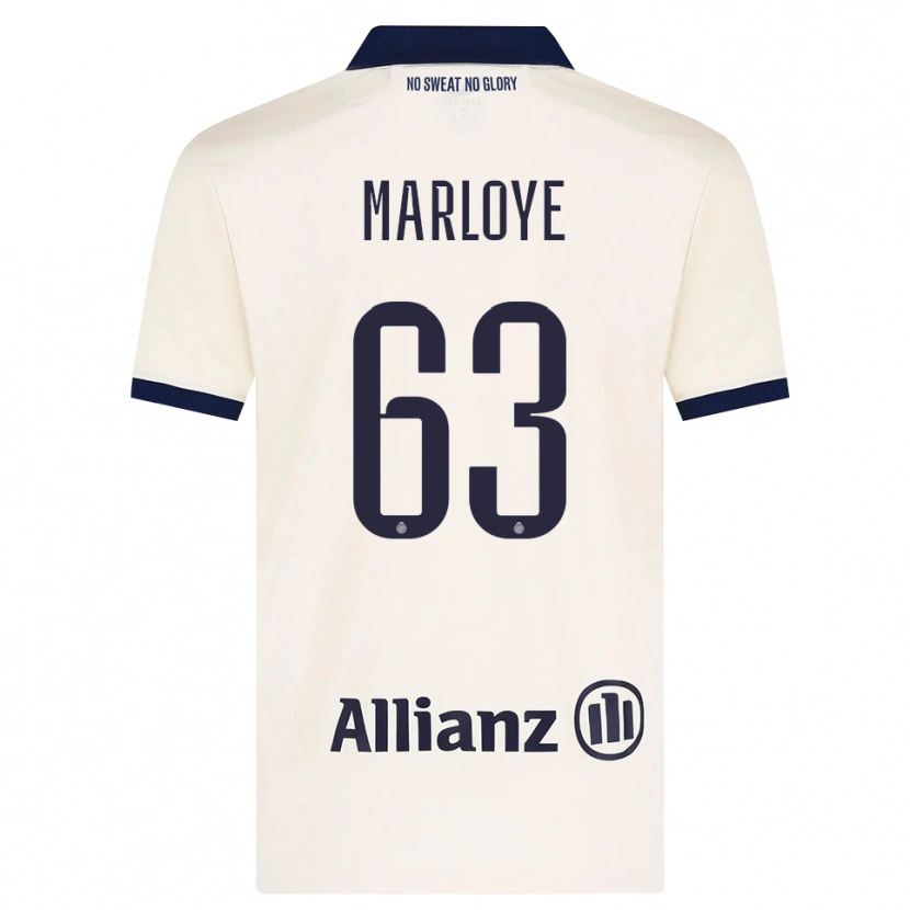 Danxen Kvinder Sacha Marloye #63 Beige Sort Udebane Spillertrøjer 2026/27 Trøje T-Shirt