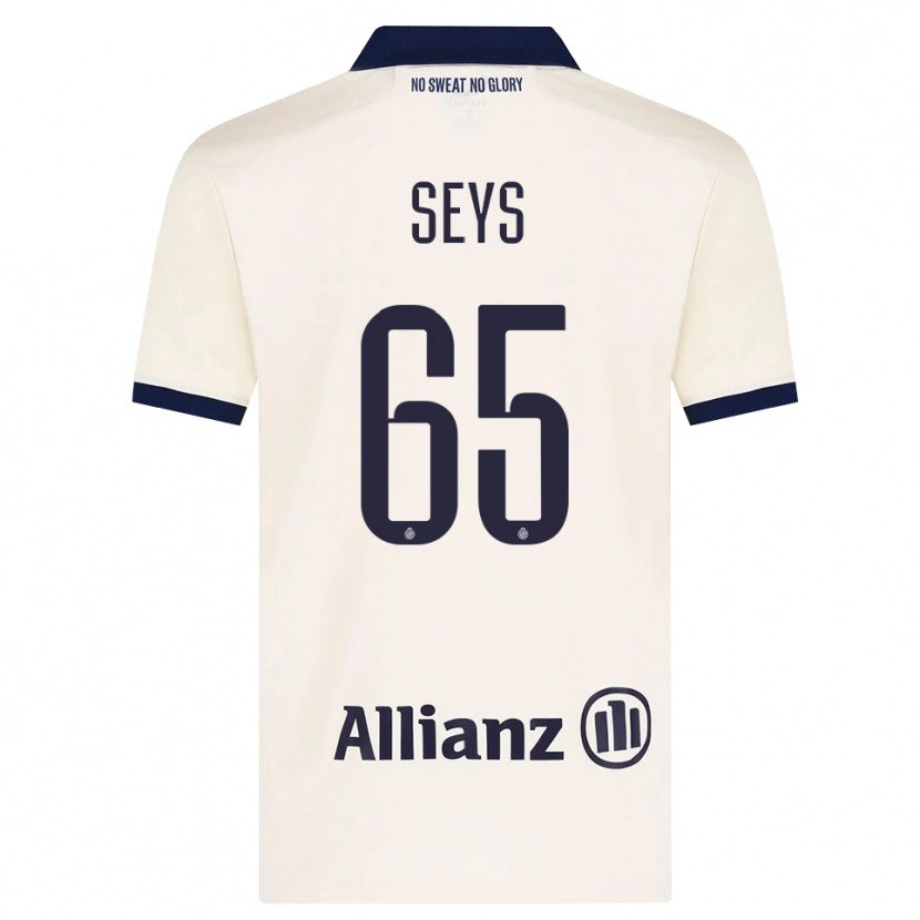 Danxen Kvinder Joaquin Seys #65 Beige Sort Udebane Spillertrøjer 2026/27 Trøje T-Shirt