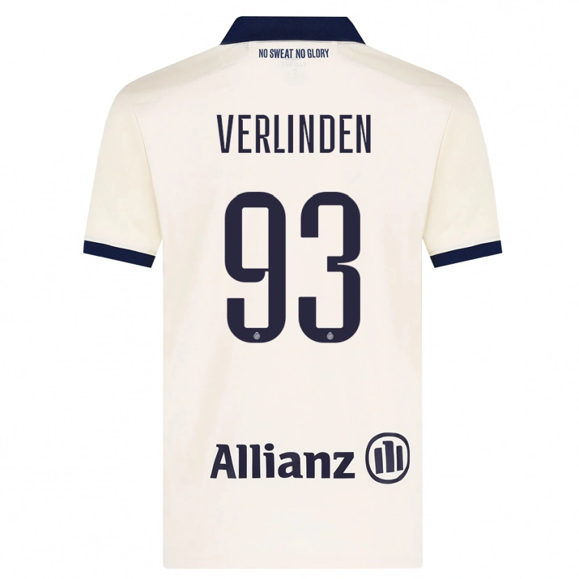 Danxen Kvinder Wout Verlinden #93 Beige Sort Udebane Spillertrøjer 2026/27 Trøje T-Shirt
