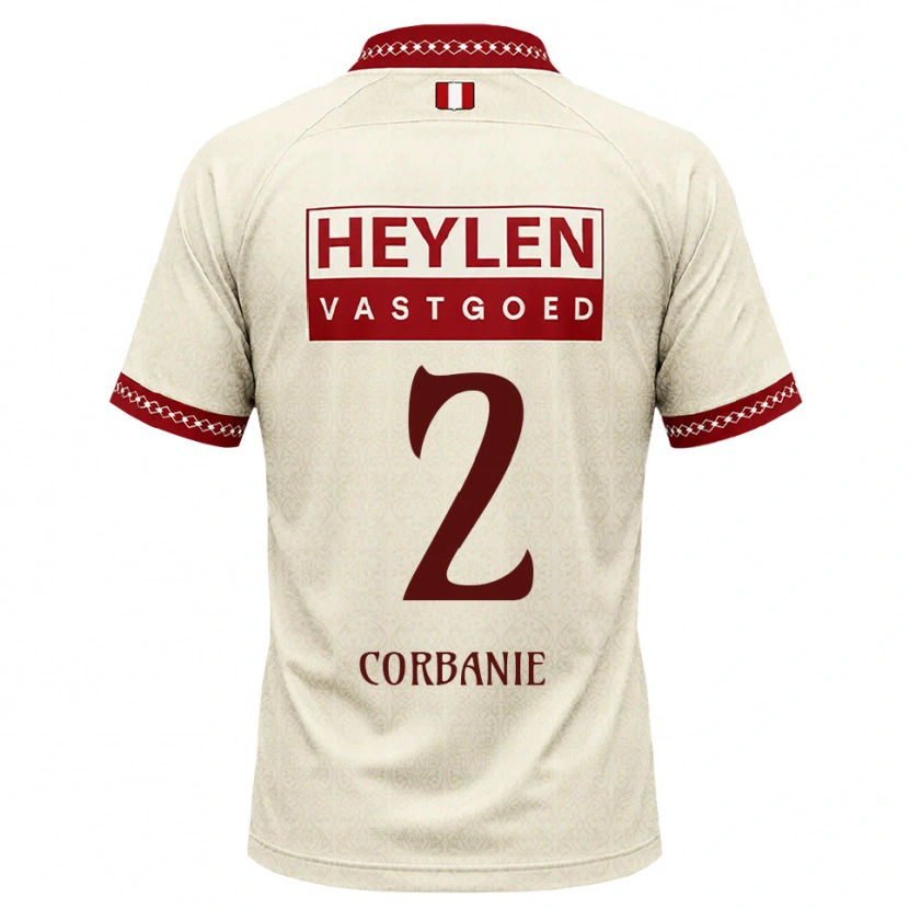 Danxen Kvinder Kobe Corbanie #2 Beige Rød Udebane Spillertrøjer 2026/27 Trøje T-Shirt