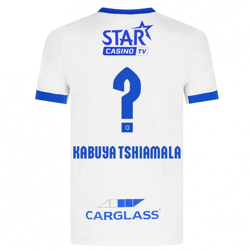 Danxen Kvinder Lino Kabuya Tshiamala #0 Hvid Blå Udebane Spillertrøjer 2026/27 Trøje T-Shirt
