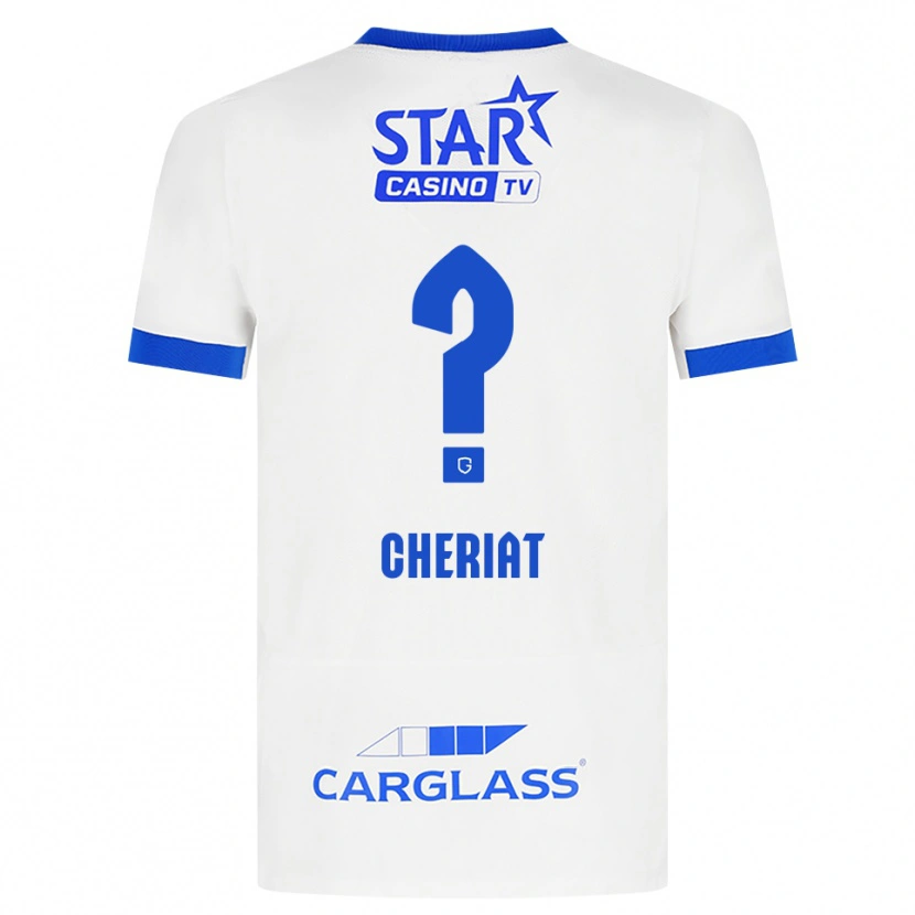 Danxen Kvinder Rayan Cheriat #0 Hvid Blå Udebane Spillertrøjer 2026/27 Trøje T-Shirt