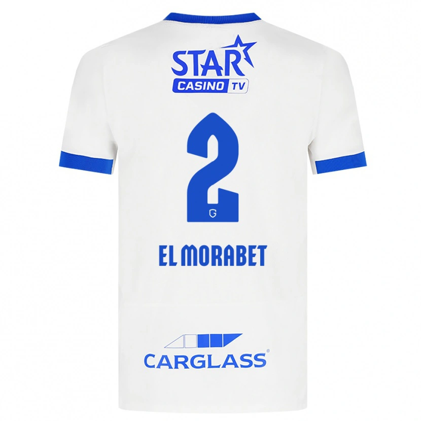 Danxen Kvinder Sami El Morabet #2 Hvid Blå Udebane Spillertrøjer 2026/27 Trøje T-Shirt