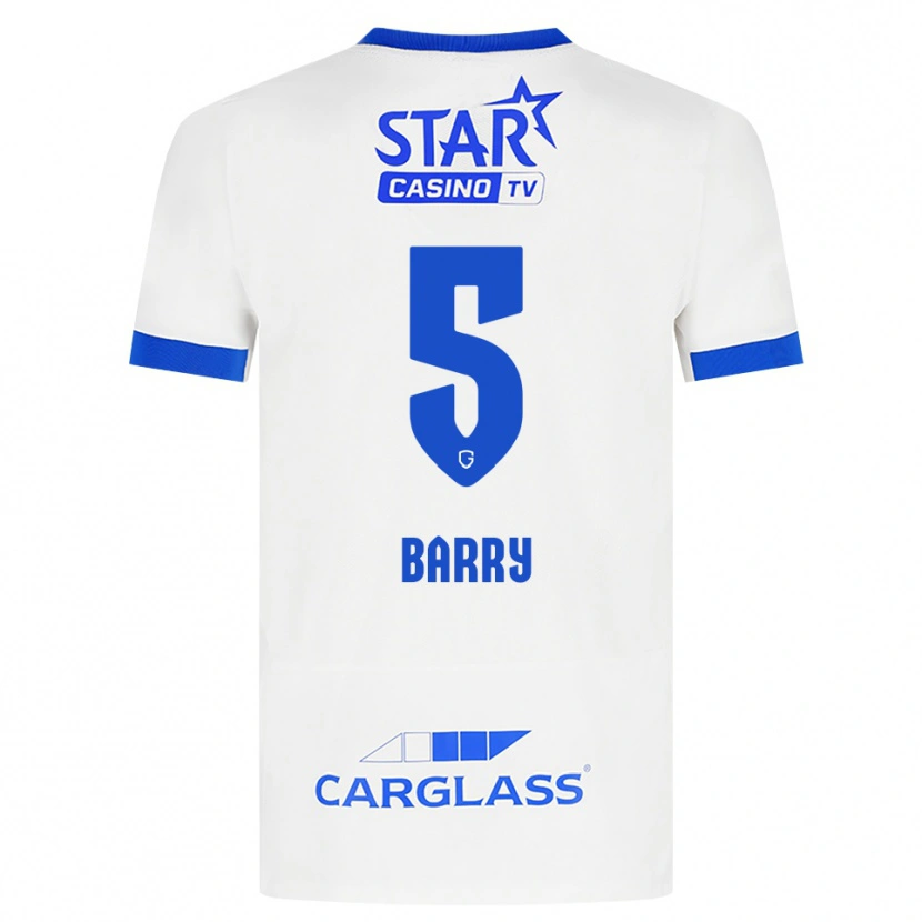 Danxen Kvinder Alpha Barry #5 Hvid Blå Udebane Spillertrøjer 2026/27 Trøje T-Shirt