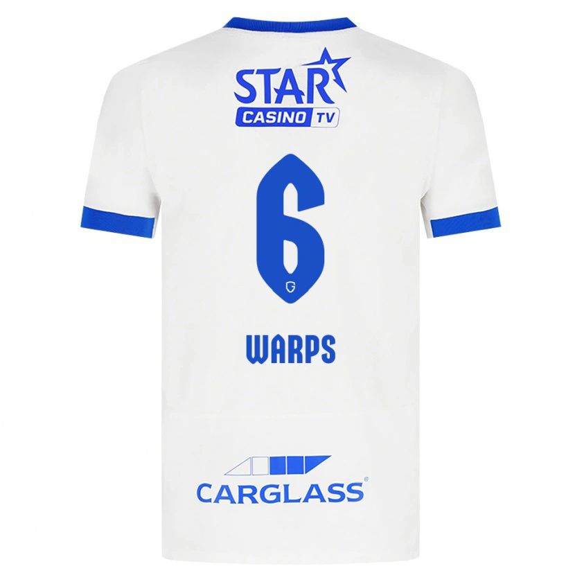 Danxen Kvinder Isa Warps #6 Hvid Blå Udebane Spillertrøjer 2026/27 Trøje T-Shirt