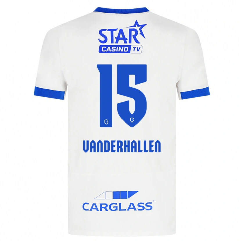 Danxen Kvinder Yari Vanderhallen #15 Hvid Blå Udebane Spillertrøjer 2026/27 Trøje T-Shirt