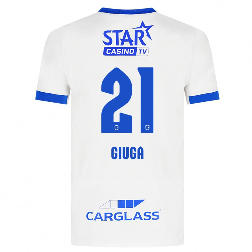 Danxen Kvinder Anissa Giuga #21 Hvid Blå Udebane Spillertrøjer 2026/27 Trøje T-Shirt