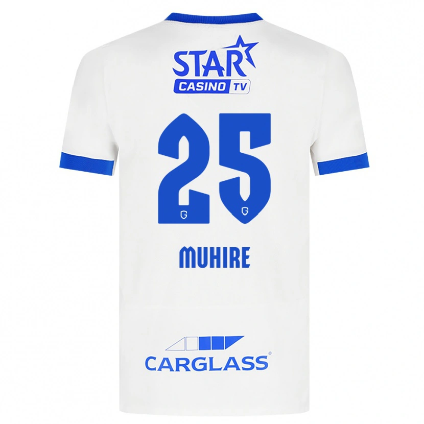 Danxen Kvinder Ian-Confiance Muhire #25 Hvid Blå Udebane Spillertrøjer 2026/27 Trøje T-Shirt