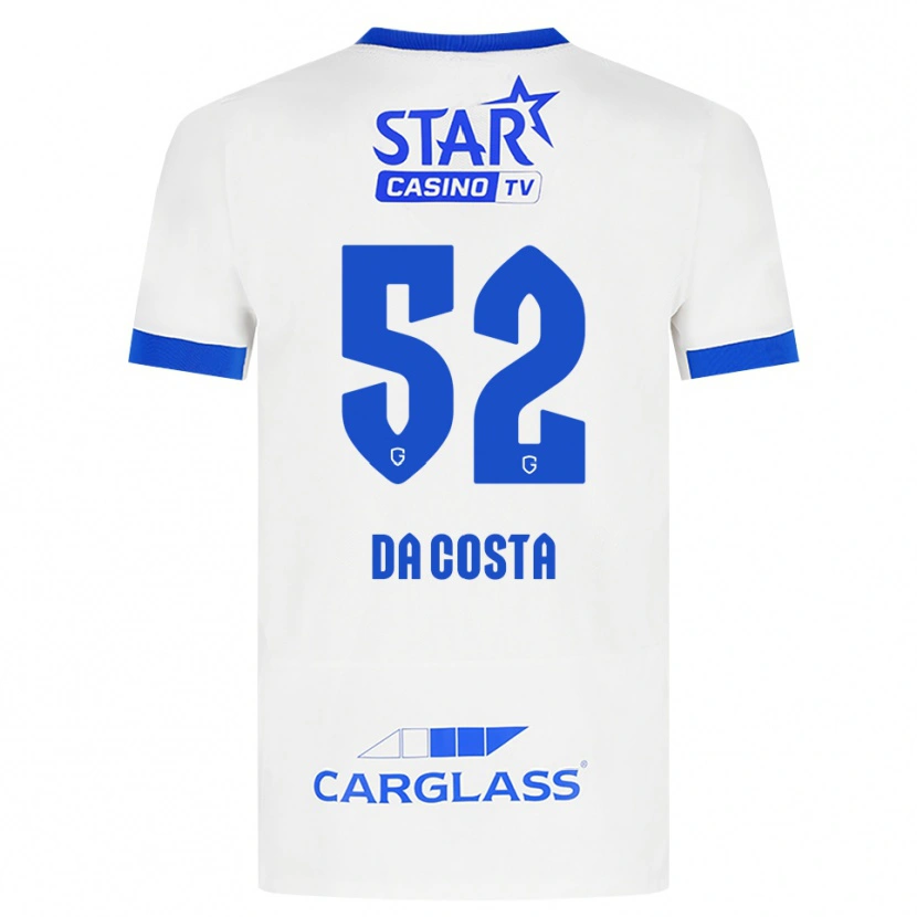 Danxen Kvinder Wilson Da Costa #52 Hvid Blå Udebane Spillertrøjer 2026/27 Trøje T-Shirt