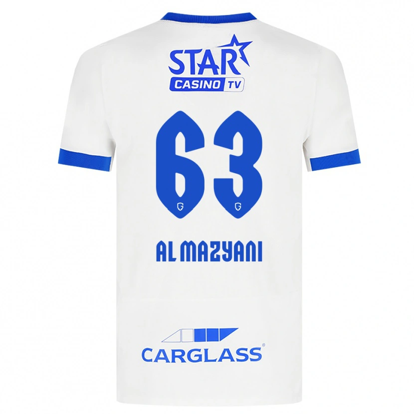 Danxen Kvinder Faissal Al Mazyani #63 Hvid Blå Udebane Spillertrøjer 2026/27 Trøje T-Shirt