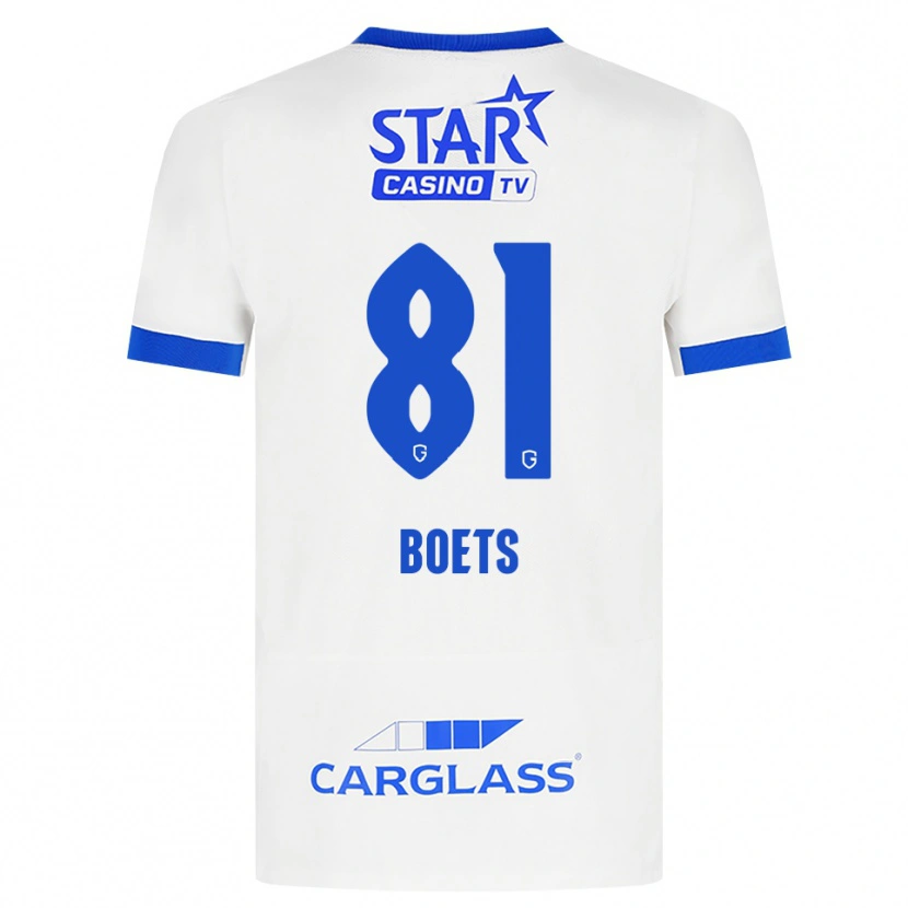 Danxen Kvinder Keo Boets #81 Hvid Blå Udebane Spillertrøjer 2026/27 Trøje T-Shirt