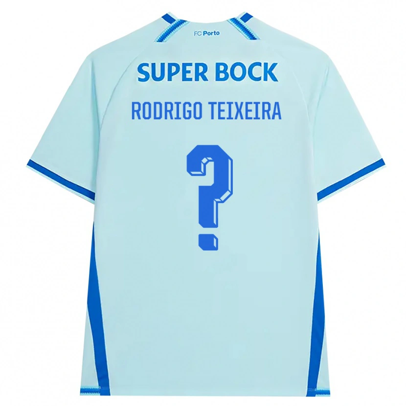 Danxen Kvinder Rodrigo Teixeira #0 Lyshimmelblå Blå Tredje Sæt Spillertrøjer 2026/27 Trøje T-Shirt