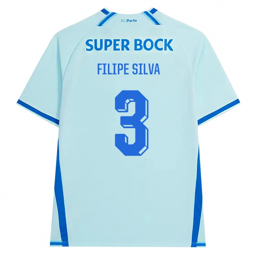 Danxen Kvinder Filipe Silva #3 Lyshimmelblå Blå Tredje Sæt Spillertrøjer 2026/27 Trøje T-Shirt