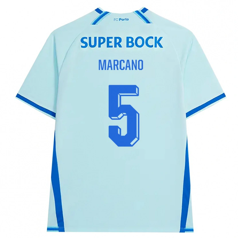 Danxen Kvinder Ivan Marcano #5 Lyshimmelblå Blå Tredje Sæt Spillertrøjer 2026/27 Trøje T-Shirt