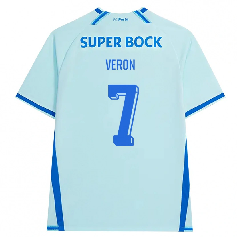 Danxen Kvinder Gabriel Veron #7 Lyshimmelblå Blå Tredje Sæt Spillertrøjer 2026/27 Trøje T-Shirt