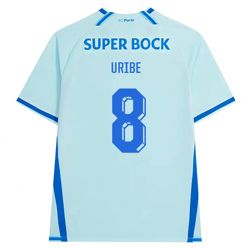 Danxen Kvinder Mateus Uribe #8 Lyshimmelblå Blå Tredje Sæt Spillertrøjer 2026/27 Trøje T-Shirt