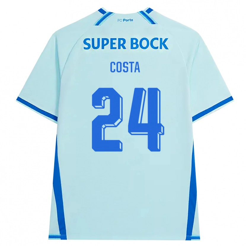 Danxen Kvinder João Costa #24 Lyshimmelblå Blå Tredje Sæt Spillertrøjer 2026/27 Trøje T-Shirt