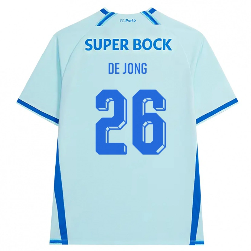 Danxen Kvinder Luuk De Jong #26 Lyshimmelblå Blå Tredje Sæt Spillertrøjer 2026/27 Trøje T-Shirt