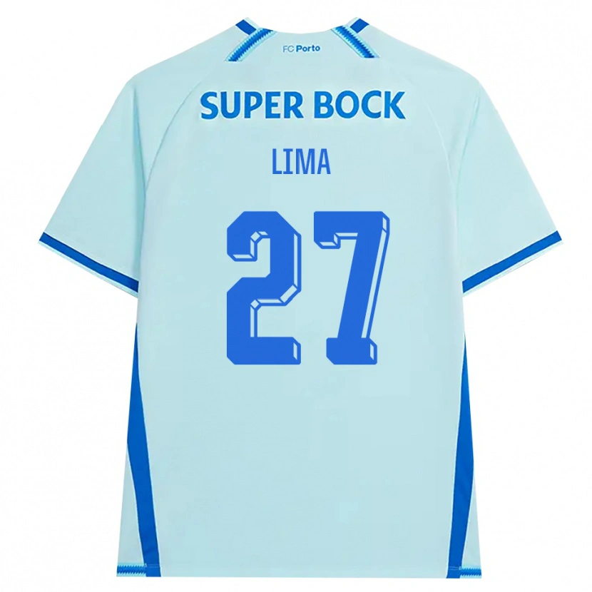 Danxen Kvinder Cláudia Lima #27 Lyshimmelblå Blå Tredje Sæt Spillertrøjer 2026/27 Trøje T-Shirt