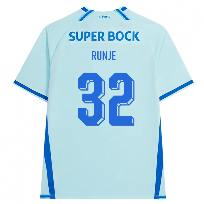 Danxen Kvinder Roko Runje #32 Lyshimmelblå Blå Tredje Sæt Spillertrøjer 2026/27 Trøje T-Shirt