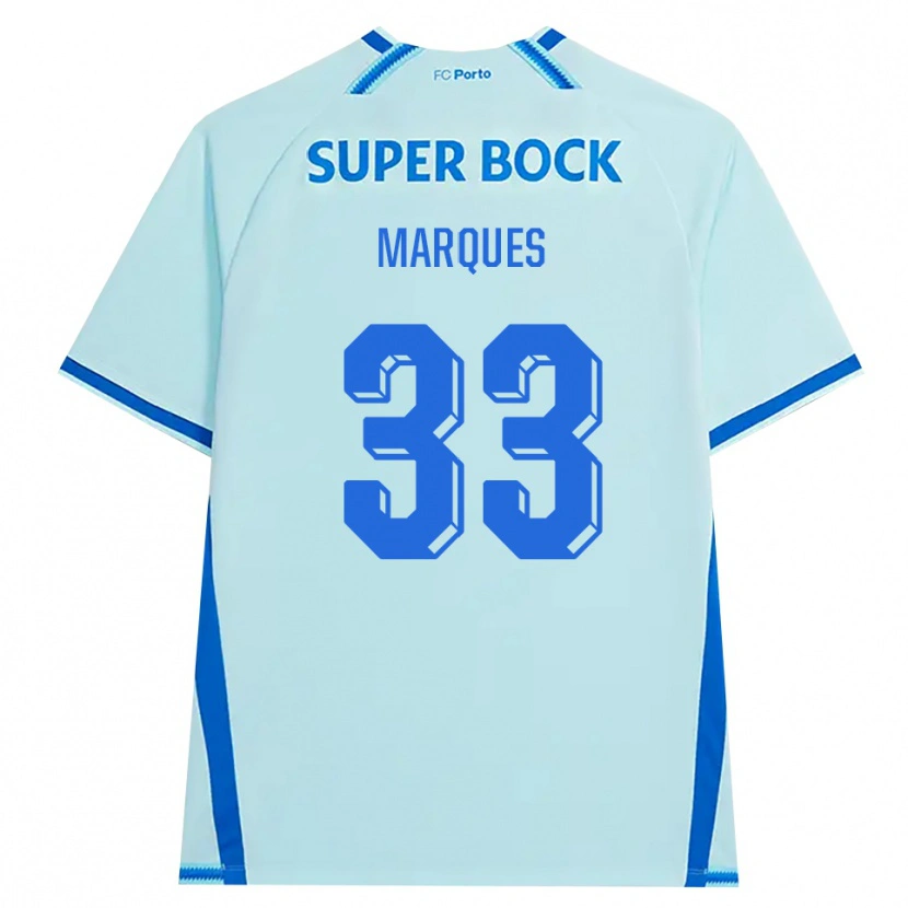 Danxen Kvinder Bárbara Marques #33 Lyshimmelblå Blå Tredje Sæt Spillertrøjer 2026/27 Trøje T-Shirt