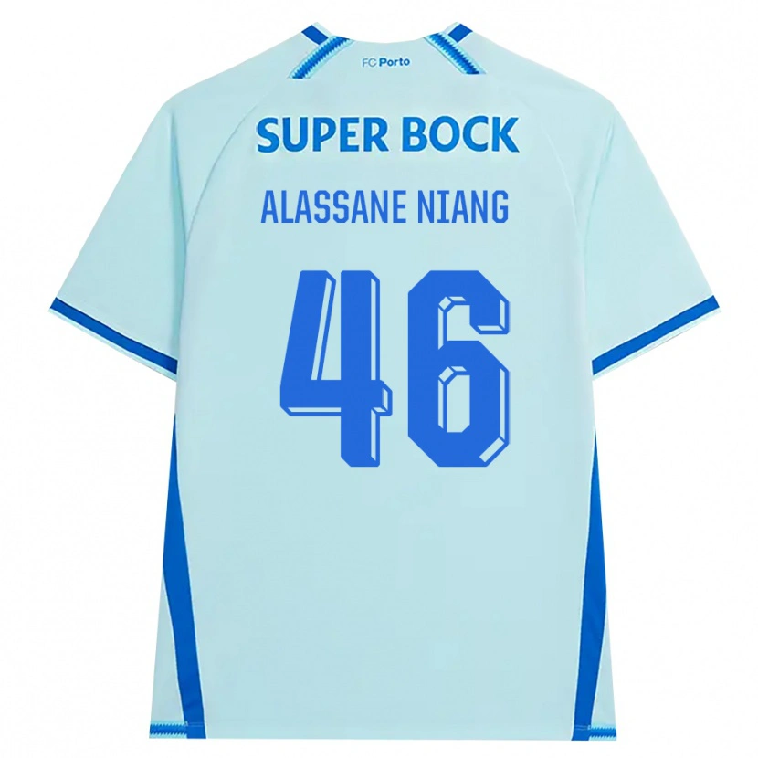 Danxen Kvinder Mame Alassane Niang #46 Lyshimmelblå Blå Tredje Sæt Spillertrøjer 2026/27 Trøje T-Shirt