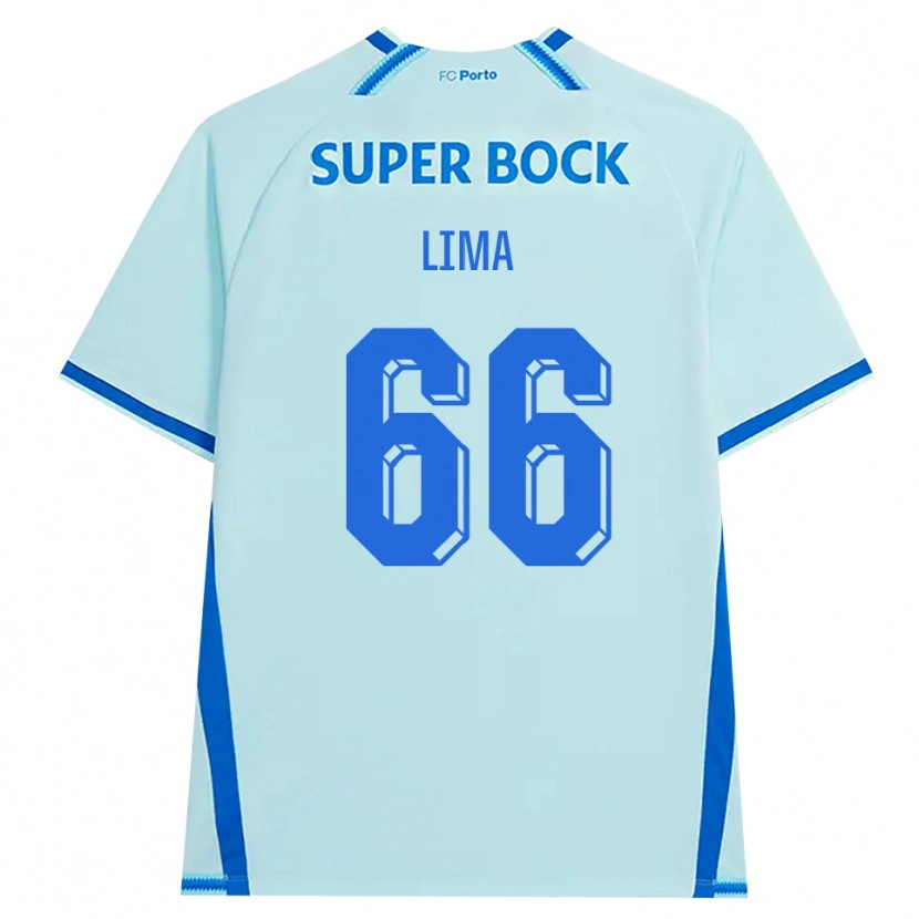 Danxen Kvinder Bernardo Lima #66 Lyshimmelblå Blå Tredje Sæt Spillertrøjer 2026/27 Trøje T-Shirt