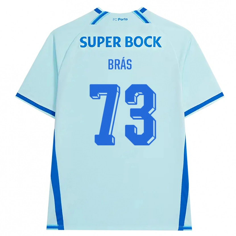 Danxen Kvinder Gabriel Brás #73 Lyshimmelblå Blå Tredje Sæt Spillertrøjer 2026/27 Trøje T-Shirt