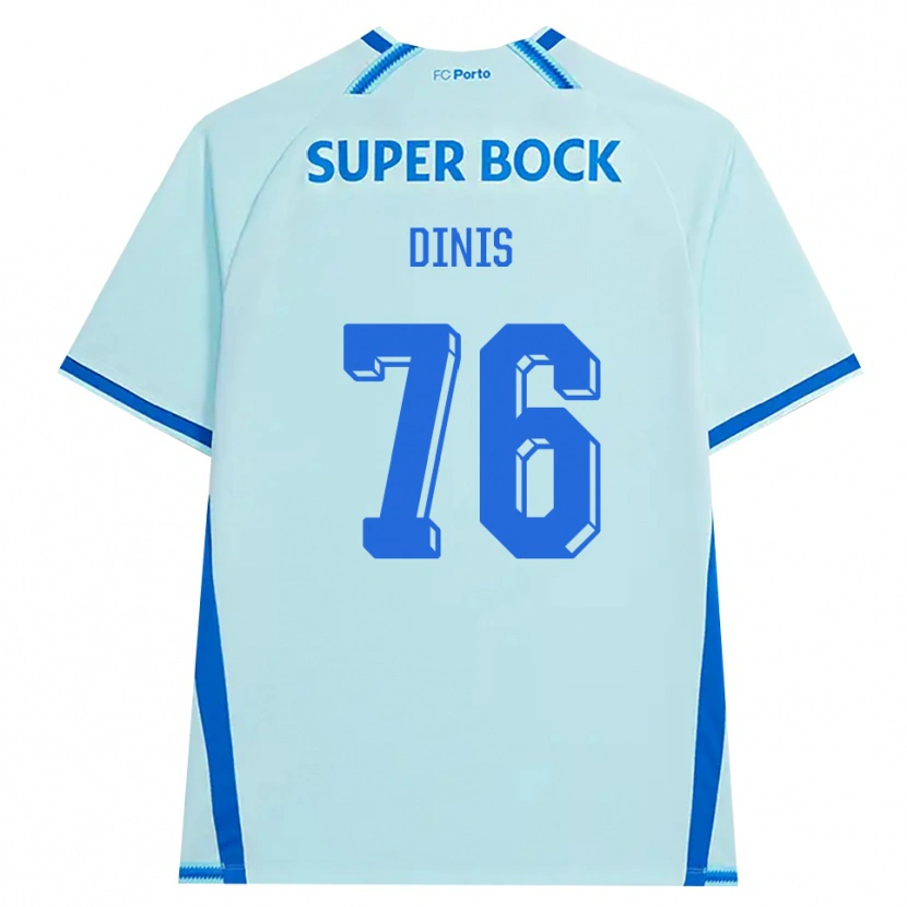 Danxen Kvinder Dinis Andrade Rodrigues #76 Lyshimmelblå Blå Tredje Sæt Spillertrøjer 2026/27 Trøje T-Shirt