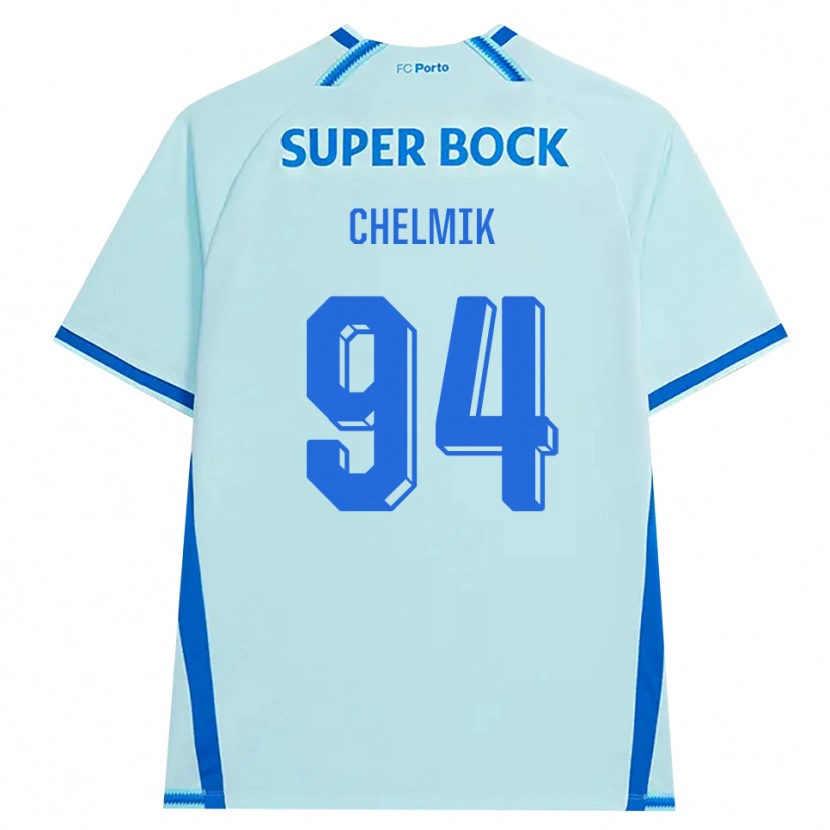 Danxen Kvinder Martim Chelmik Santos Antunes #94 Lyshimmelblå Blå Tredje Sæt Spillertrøjer 2026/27 Trøje T-Shirt