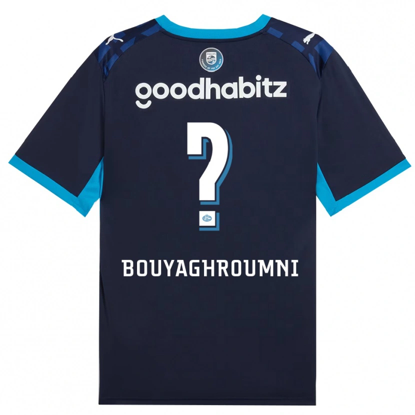 Danxen Kvinder Jaafar Bouyaghroumni #0 Jægerblå Kongeblå Tredje Sæt Spillertrøjer 2026/27 Trøje T-Shirt