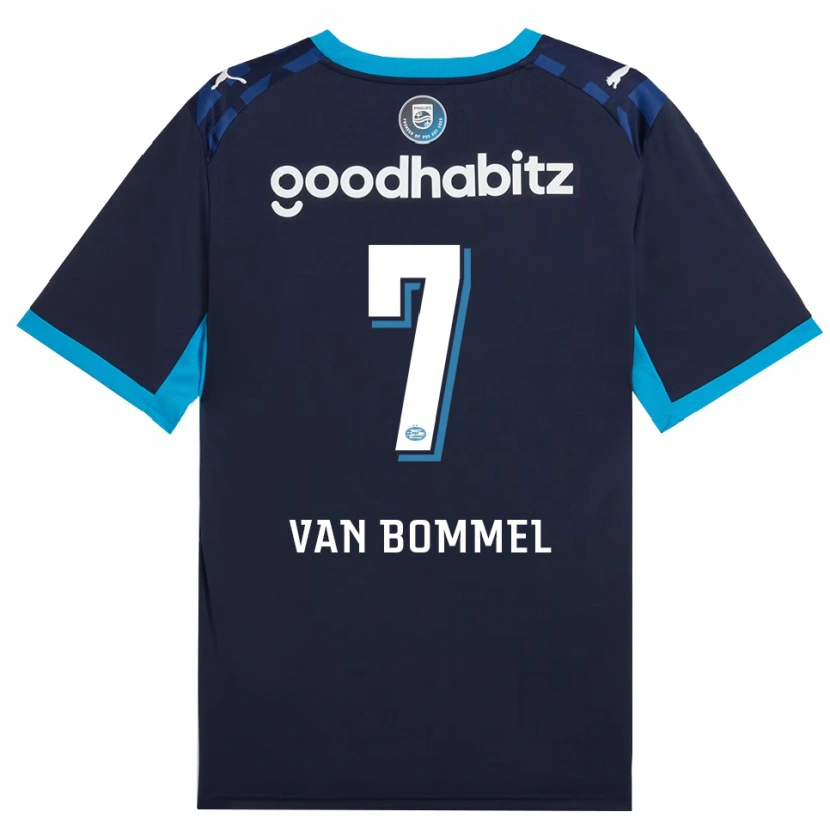 Danxen Kvinder Ruben Van Bommel #7 Jægerblå Kongeblå Tredje Sæt Spillertrøjer 2026/27 Trøje T-Shirt