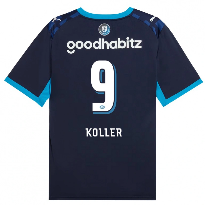 Danxen Kvinder Jim Koller #9 Jægerblå Kongeblå Tredje Sæt Spillertrøjer 2026/27 Trøje T-Shirt