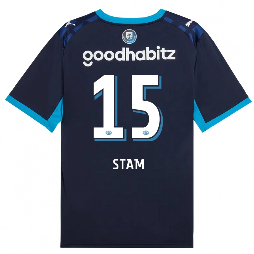 Danxen Kvinder Dyran Stam #15 Jægerblå Kongeblå Tredje Sæt Spillertrøjer 2026/27 Trøje T-Shirt