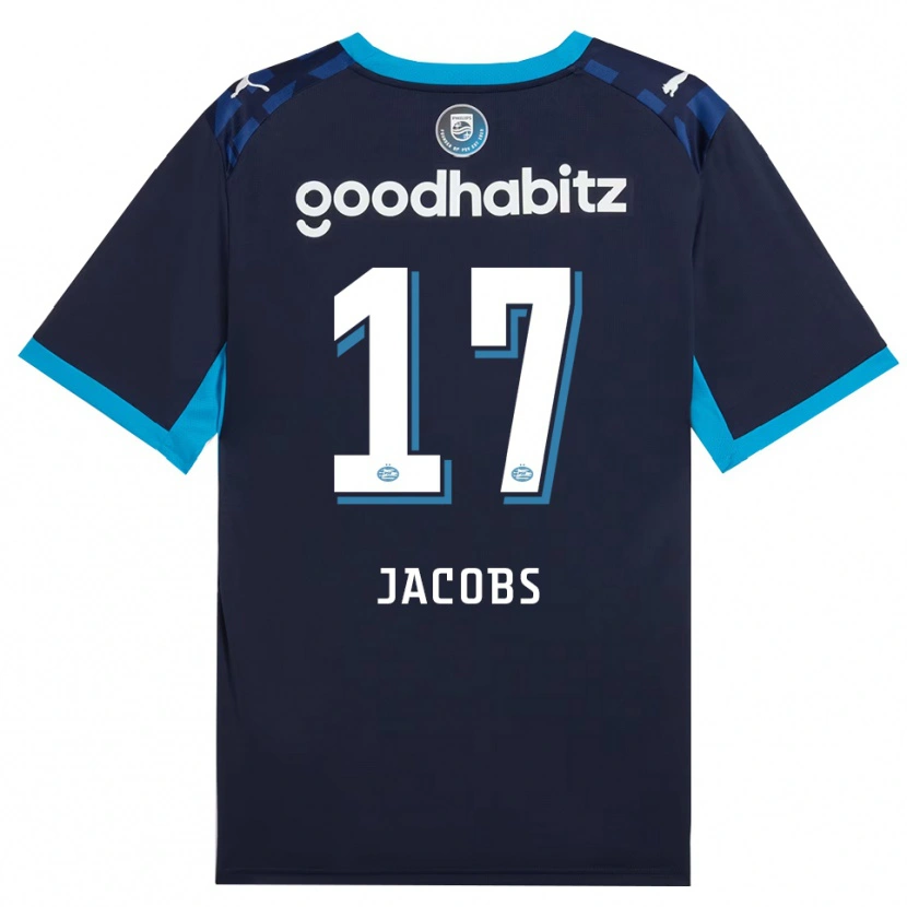 Danxen Kvinder Lore Jacobs #17 Jægerblå Kongeblå Tredje Sæt Spillertrøjer 2026/27 Trøje T-Shirt