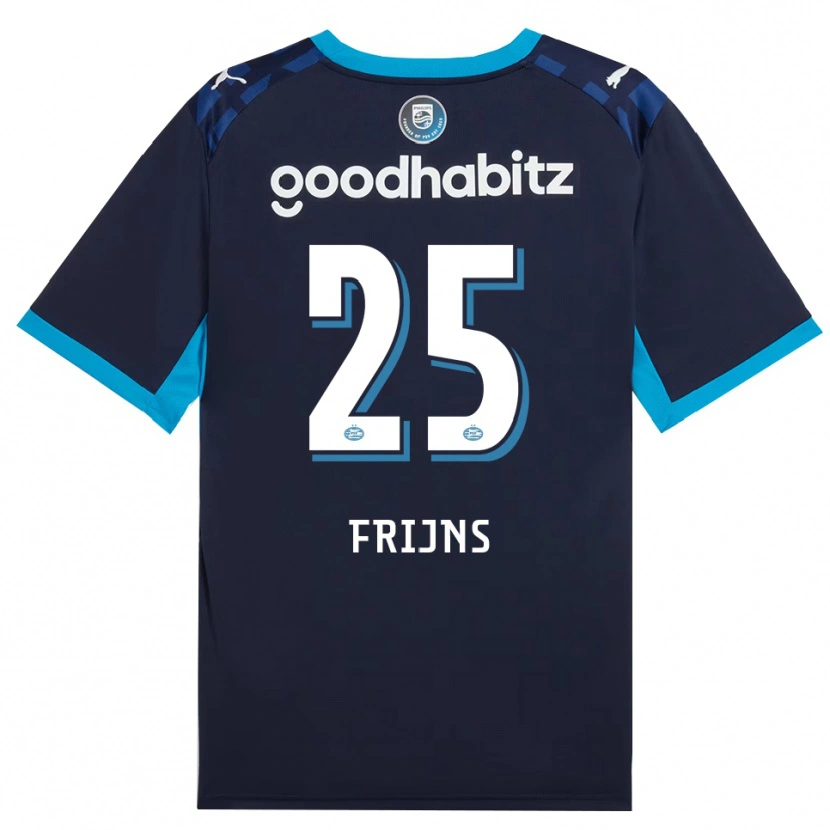 Danxen Kvinder Emma Frijns #25 Jægerblå Kongeblå Tredje Sæt Spillertrøjer 2026/27 Trøje T-Shirt