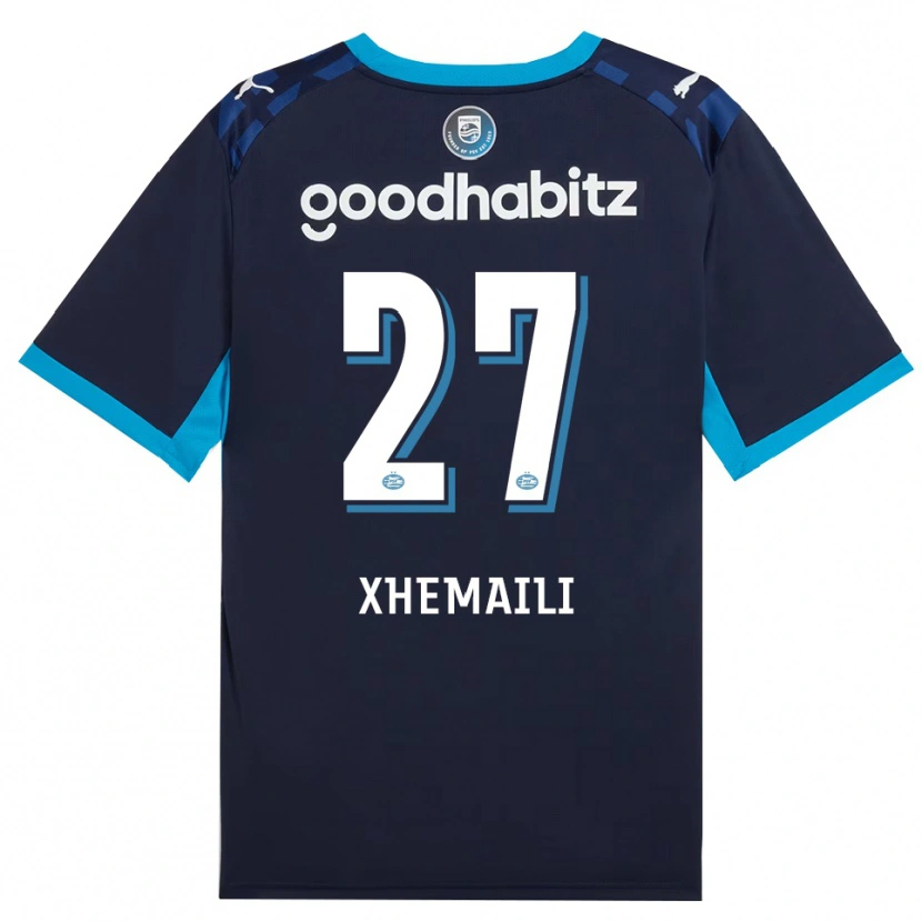 Danxen Kvinder Riola Xhemaili #27 Jægerblå Kongeblå Tredje Sæt Spillertrøjer 2026/27 Trøje T-Shirt