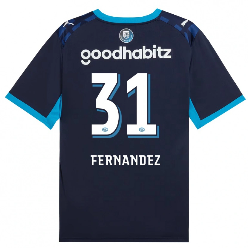 Danxen Kvinder Noah Fernandez #31 Jægerblå Kongeblå Tredje Sæt Spillertrøjer 2026/27 Trøje T-Shirt