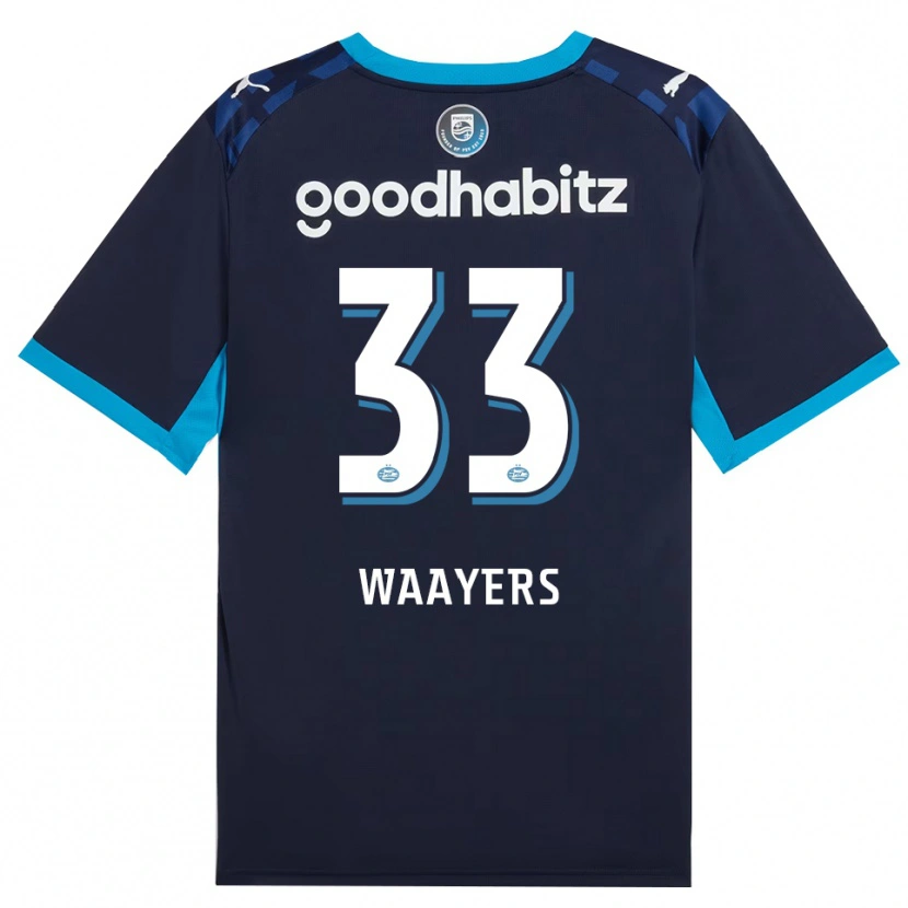 Danxen Kvinder Eus Waayers #33 Jægerblå Kongeblå Tredje Sæt Spillertrøjer 2026/27 Trøje T-Shirt