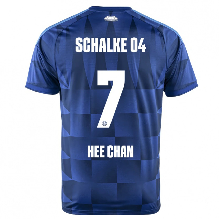 Danxen Kvinder Hee-Chan Hwang #7 Mørkeblå Gul Hvid Hjemmebane Spillertrøjer 2026/27 Trøje T-Shirt