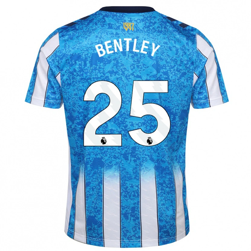 Danxen Kvinder Daniel Bentley #25 Hvid Blå Orange Hjemmebane Spillertrøjer 2026/27 Trøje T-Shirt