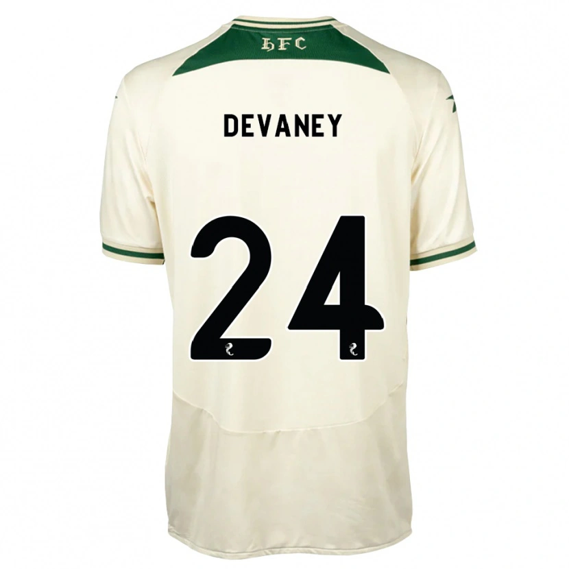 Danxen Kvinder Jacob Devaney #24 Hvid Skovgrøn Udebane Spillertrøjer 2026/27 Trøje T-Shirt